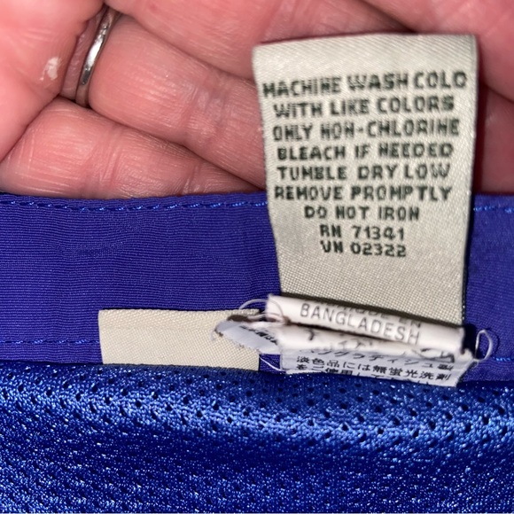 LL Bean Swim Shorts Womens Plus Size 2X Blue Nylon Mesh Liner Pockets Beach - Picture 10 of 10